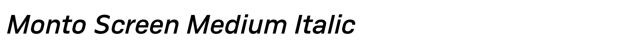 Monto Screen Medium Italic image